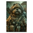 thumbnail image 3 of Hudo Funny Shih Tzu Dog Soldier With Helmet Poster - Shih Tzu Dog Canvas Wall Art - Vertical Wall Art - Dog Room Decor Posters, 3 of 5