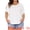 White, variant on DARING DIVA Women's Plus Cold Shoulder Summer Blouse 1X White