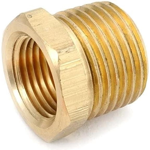 Anderson Metals Corp. Brass Hex Bushing - Yellow Brass - Pack of 5
