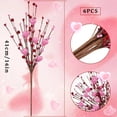 thumbnail image 2 of Valentine‘s Day Picks, 6in Heart Shaped Berry Picks, Artificial Pink Berry Stems Heart Berry Branches for Valentine‘s Day Wedding Anniversary Decor, 2 of 5