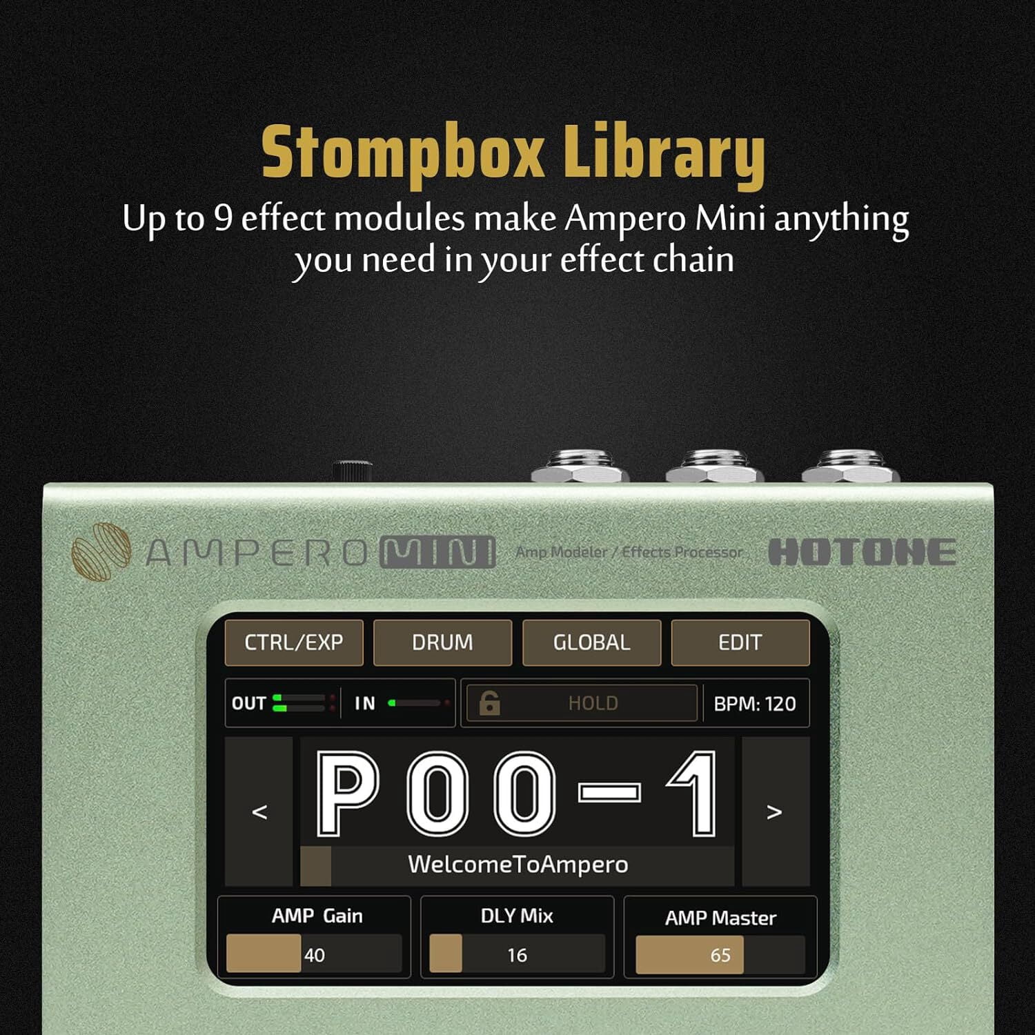 Hotone MP-50MC Ampero Mini Matcha Guitar Multi-Effects Pedal