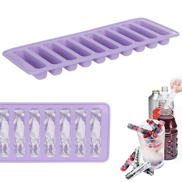 Dvkptbk Ice Cube Tray Camper Must Haves Silicone Narrow Ice Stick Trays with Easy Push And Out Material Narrow Molds Lightning Deals of Today - Summer Savings Clearance on Clearance