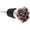 Red, variant on Servette Home Holiday Wine Stopper Decorative with Colored Gem Flower Accessory Top - Red