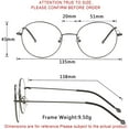 thumbnail image 3 of LifeArt Blue Light Blocking Glasses, Anti Eyestrain, Computer Reading Glasses, Gaming Glasses, TV Glasses for Women Men, Stylish Unisex Alloy Round Frame (Gray Steel, +3.75 Magnification), 3 of 8