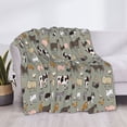 thumbnail image 4 of Throw Blanket for Couch, Cow Dog Horse Pig Cat Chicken Super Soft Fuzzy Comfy Warm Throw Blanket, Cuteness Lightweight Cozy Plush Flannel Blanket & Throws for Sofa and Bed All Season, 4 of 5