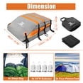 thumbnail image 3 of Unique Bargains 1 Set 15 Cubic Feet Car Roof Bag Rooftop Cargo Bag Luggage Carriers for Cars with or without Rack, 3 of 7