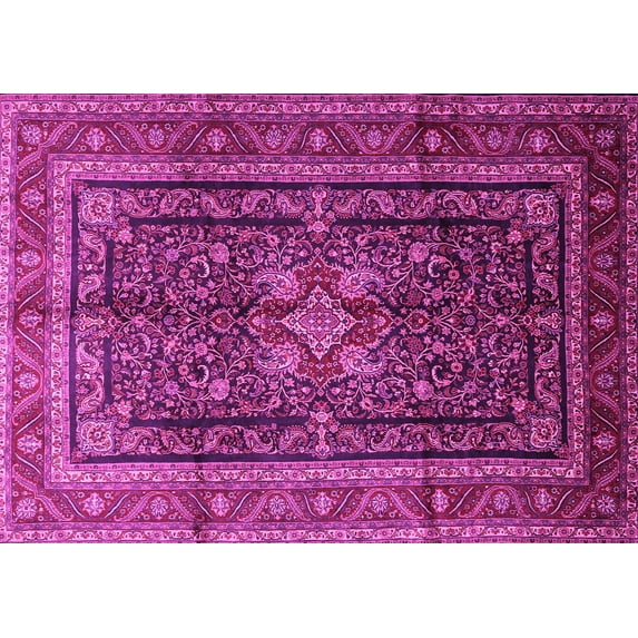 Ahgly Company Indoor Rectangle Persian Pink Traditional Area Rugs, 4' x 6'