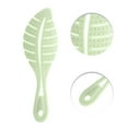 thumbnail image 3 of Unique Bargains 1 Pc Durable Leaf Shape Hair Brush for Curly Straight Wavy Hair Plastic Light Green, 3 of 3