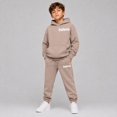thumbnail image 2 of RUTAYY Boys 2 Piece Clothing Set City Graphic for Kids Cozy Hooded Tracksuit Long Sleeve Casual Everyday Wear, Khaki, 2 of 6