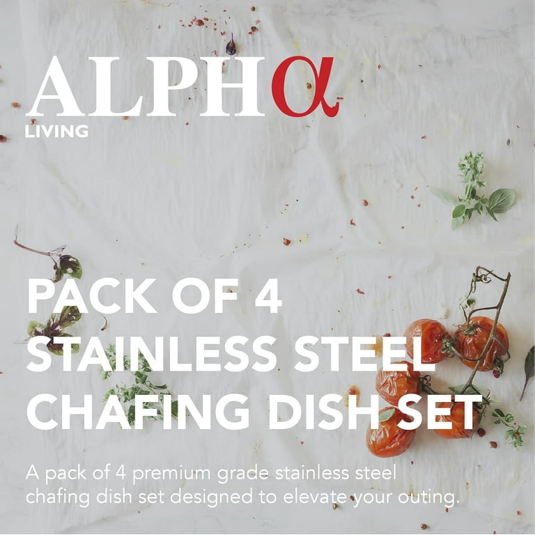 DISH// LIVEDVD セット Alpha Living, Chafing Dish, Gray, 8 Qt, Stainless Steel - Walmart.com