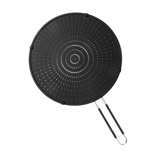 Strainer Silicone Splatter Guard for Everyday Cooking and Frying Kitchen Tool for Safe Mess-Free Sautéing and Pan Frying