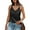 #1 Black, variant on Women Tank Top Casual Summer Tops 2024 Fashion Spaghetti Strap Sleeveless V Neck Shirts Sexy Camisoles Loose Fit Solid Color Red Size XL