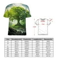 thumbnail image 2 of Tree with Life Women's Short Sleeve T-Shirt Crew Neck Casual Summer Trendy Loose Fit Tops, 2 of 6