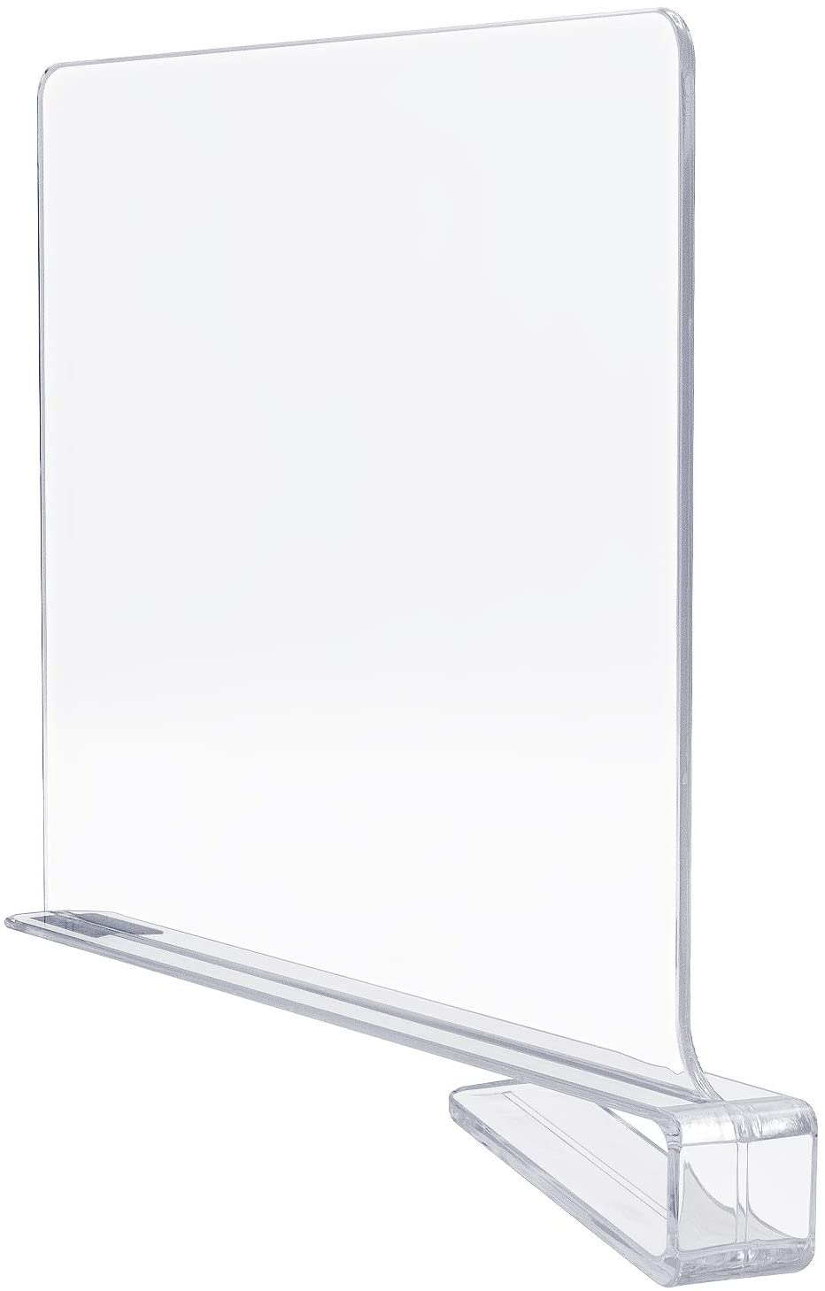 Sorbus Clear Acrylic Shelf Dividers for Shelves- 2 Pack