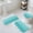 Teal, variant on Turquoise White Ombre Bath Mat 3 Piece Bathroom Rug Set, Modern Country Abstract Stripes Non Slip Bath Rug Contour Mat and Toilet Lid Cover, Absorbent Shower Mats Soft Bath Rugs and Mats Sets