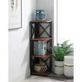 thumbnail image 6 of Convenience Concepts Oxford 3 Tier Corner Bookcase, Cherry/Black, 6 of 10