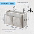 thumbnail image 3 of Organizador de almacenamiento colgante Bedside Caddy Someteth, paquete de 2 unidades, gris, 3 of 6