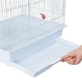 thumbnail image 3 of Alden Design 36" Metal Bird Cage with Play Top, White, 3 of 14