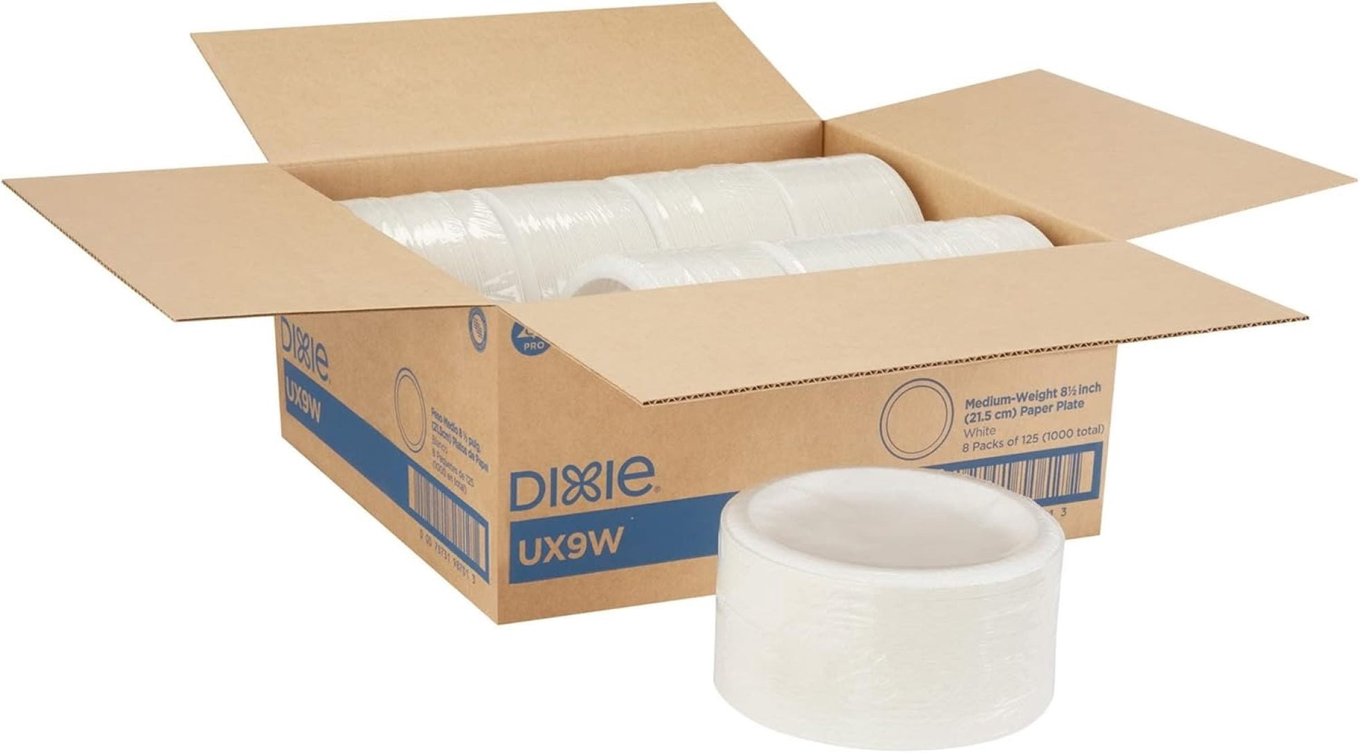 ZLGP UX9WS Pathways Wise Size Paper Plate, 8.5" Diameter (Case of 4 Packs, 125 Plates per Pack)