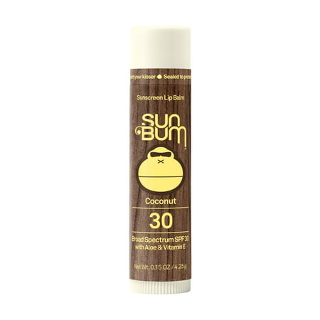 Sun Bum Sunscreen Lip Balm, Coconut, SPF 30, 0.15 oz