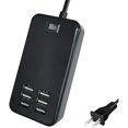 thumbnail image 1 of wonima44 USB Charging Station 6-Port Desktop USB Charger Port Suitable for Smart Phones, All Charging Devices with SBU, Multi-Port Wall Charger with Switch (Black), 1 of 1