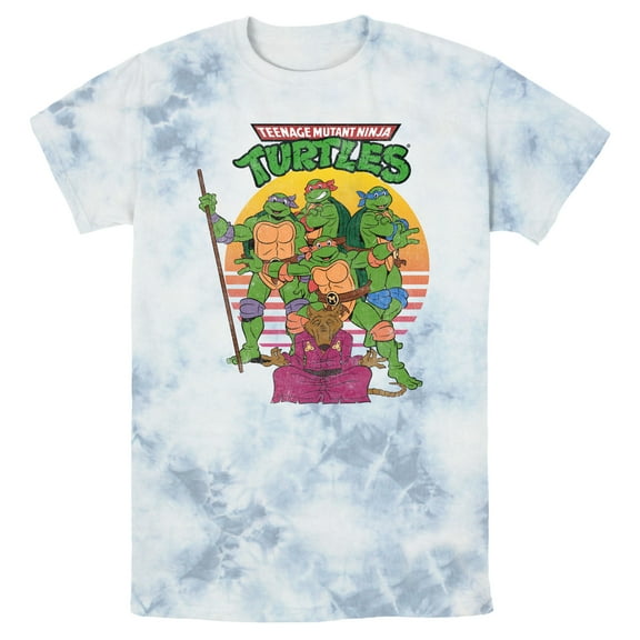 Men's Teenage Mutant Ninja Turtles Master Splinter Shot  Graphic Tee White/Blue Medium