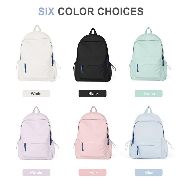 School Backpack Waterproof Blue Bookbag College Middle High School Bags For Boys Girls Lightweight Simple Travel Rucksack Casual Daypack Laptop Backpacks For Men Women Walmart