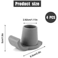 thumbnail image 2 of Elderly Walker Rubber Foot Pads, 4PCS Walker Sled Foot Pads Inner Diameter 28mm, 2 of 5