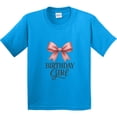 thumbnail image 3 of Inktastic Birthday Girl Pink Bow Youth T-Shirt, 3 of 5