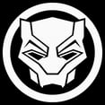 thumbnail image 2 of Junior's Black Panther: Wakanda Forever White Panther Icon  Graphic Tee Black Medium, 2 of 3