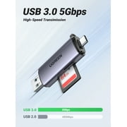 UGREEN SD Card Reader, Type C/USB 3.0 Memory Card Reader for Cellphone Tablet PC