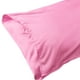 thumbnail image 2 of Juego de fundas de almohada de satén tejido de 2 con cierre de sobre estándar rosa, 2 of 4