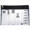 thumbnail image 1 of kit de Voyage en Avion, 9 Bouteilles Vides (max 100ml) Bouteilles en Plastique dans un Contenant, (transparent), 1 of 5