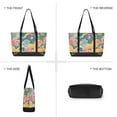 thumbnail image 6 of FORMRS Canvas Laptop Tote Bag for Women with 15.6" Computer Compartments Shoulder Handbag, Yellow Floral Wave, 6 of 7