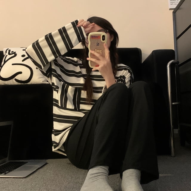 Pijamas de mujer de primavera y otoño de manga larga 2024 nuevo algodón dulce Hello Kitty Han Fan ropa de casa para niñas traje