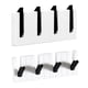 thumbnail image 1 of Perchero montado en la pared – 8.0 in de largo, soporte para llaves para pared, resistente, ganchos para abrigos para pared, soporte para pared sin daños con 4 ganchos, 1 of 5