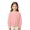 Pink #157, variant on Kids' Sweatshirt Dropped Shoulder Crewneck Long Sleeve Casual Pullover Basic Comfortable Solid Color Toddler Fall Top