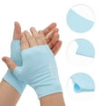 thumbnail image 3 of Unique Bargains 1 Pair Elegant Ice-sensing Sunscreen Manicure Gloves Deep Blue, 3 of 6