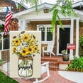 thumbnail image 3 of Vibrant Sunflower Summer Garden Flag, Double-Sided Heavy Duty Polyester Outdoor Yard Decor, Weatherproof Welcome Banner 12x18 Inch, 3 of 10
