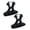 Black, variant on YIFAEUX 1 Pair Portable Bike Repair Stand Handlebar Bracket Strong Load-bearing Compact Universal Bicycle Handlebar Jacks