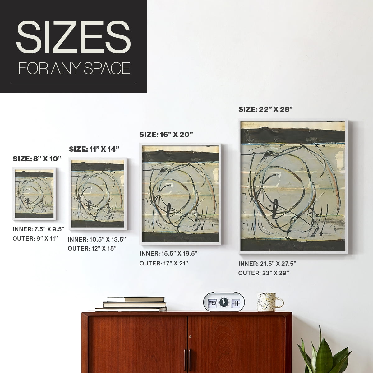 Continuing Energy II in Paper Solid Wood 11 x 14 Framed Print