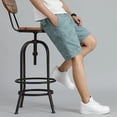thumbnail image 3 of Pantalones cortos blancos para hombre, de verano, hasta la rodilla, informales, para uso diario, 3 of 5