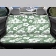 thumbnail image 6 of Uourmeti Green Floral Car Seat Covers 3 Pieces, Car Seat Cover Full Set Polyester Softy Interior for Cars Sedans Truck, 6 of 10