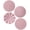Pink, variant on Metal Wall Sculpture Black 4 Pack 12 Inch Sunburst Hanging Decor For Home Living Room Office