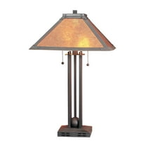 Cal Lighting 60W X 2 Table Lamp W/Mica Shade
