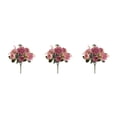 thumbnail image 2 of Yuarrent Ramo de flores artificiales Cabezas falsas Rosas Manojo casero Type7 NO7, 2 of 6