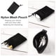 thumbnail image 3 of uxcell Nylon Mesh Drawstring Bag, 5 x 3.5 Inch Small Storage Pouch String Bags for Mini Stuff MP3 Charger Earphone Key, 3pcs Travel Kit Organizer for Lipstick Cosmetic Jewelry, Black, 3 of 6