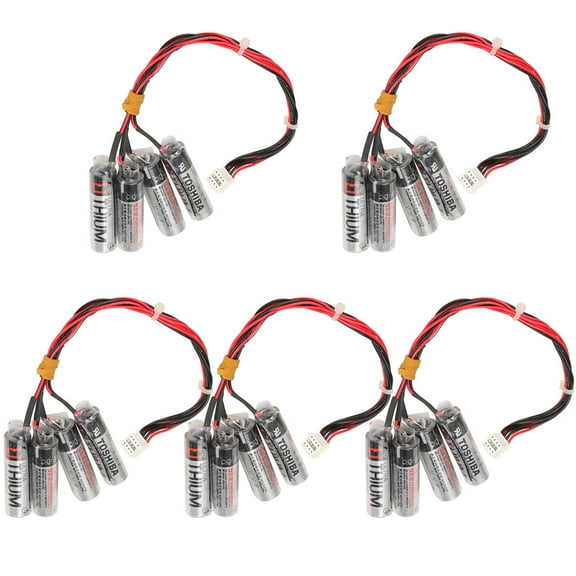 5PCS HW0470360-A ER6V/3.6V 2000mAh Replacement Battery for Motoman Robot with Plug
