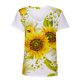 thumbnail image 4 of Moda mujer estampado de girasol camisetas cuello redondo casual mangas cortas tops blusa Pompotops  hkajfhjk461236, 4 of 5