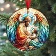 thumbnail image 4 of Adornos navideños, adornos navideños, decoración de belén, árbol de Navidad de madera, decoración de coche, regalos religiosos sagrados, belén, decoración navideña, regalos, colgante de Jesús, 4 of 9